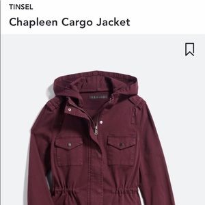 Tinsel jacket dark purple